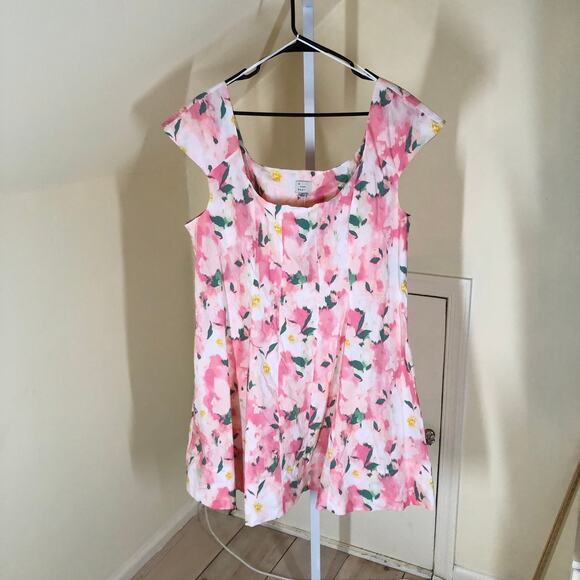 A New Day NWT Women's Corset Woven Mini A-Line Dress Pink Floral Size 16 - Picture 4 of 11